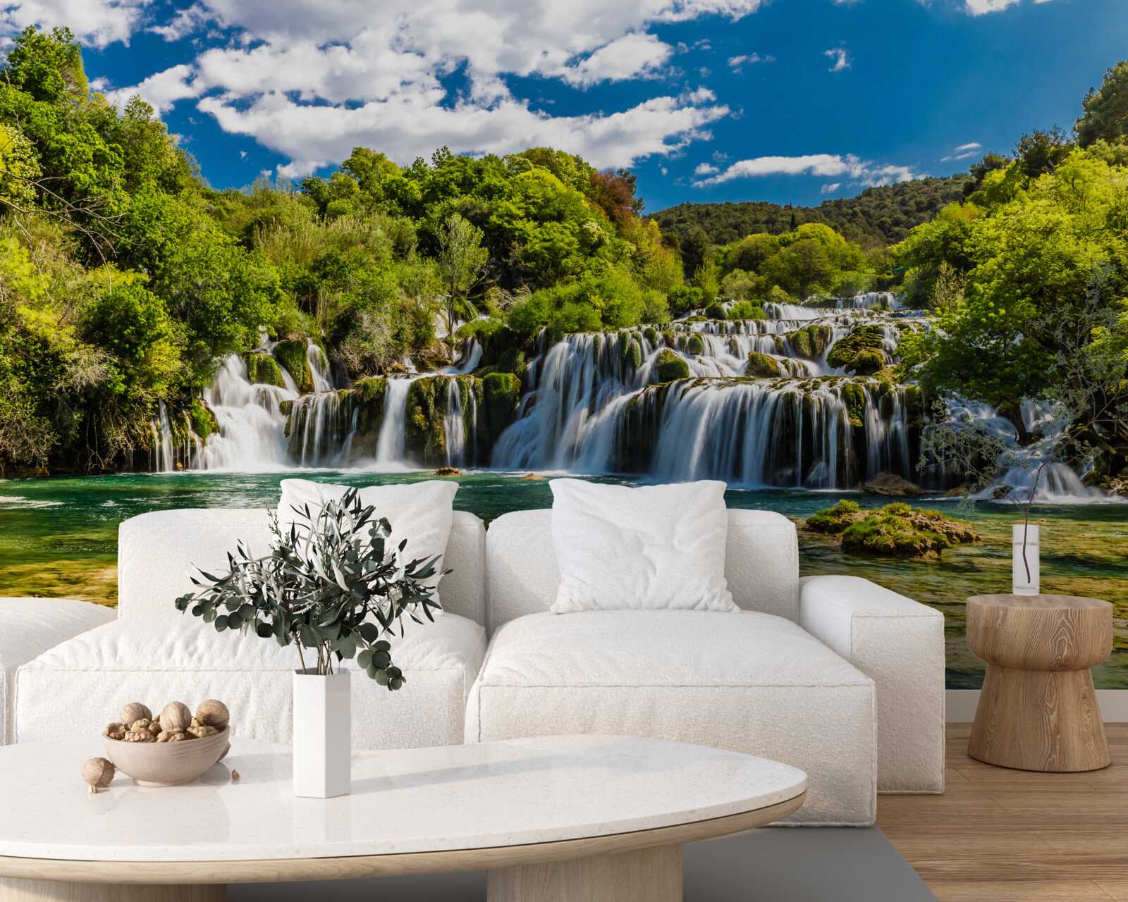 Fototapeta obrovský vodopád rútiaci sa na tropicýstrov