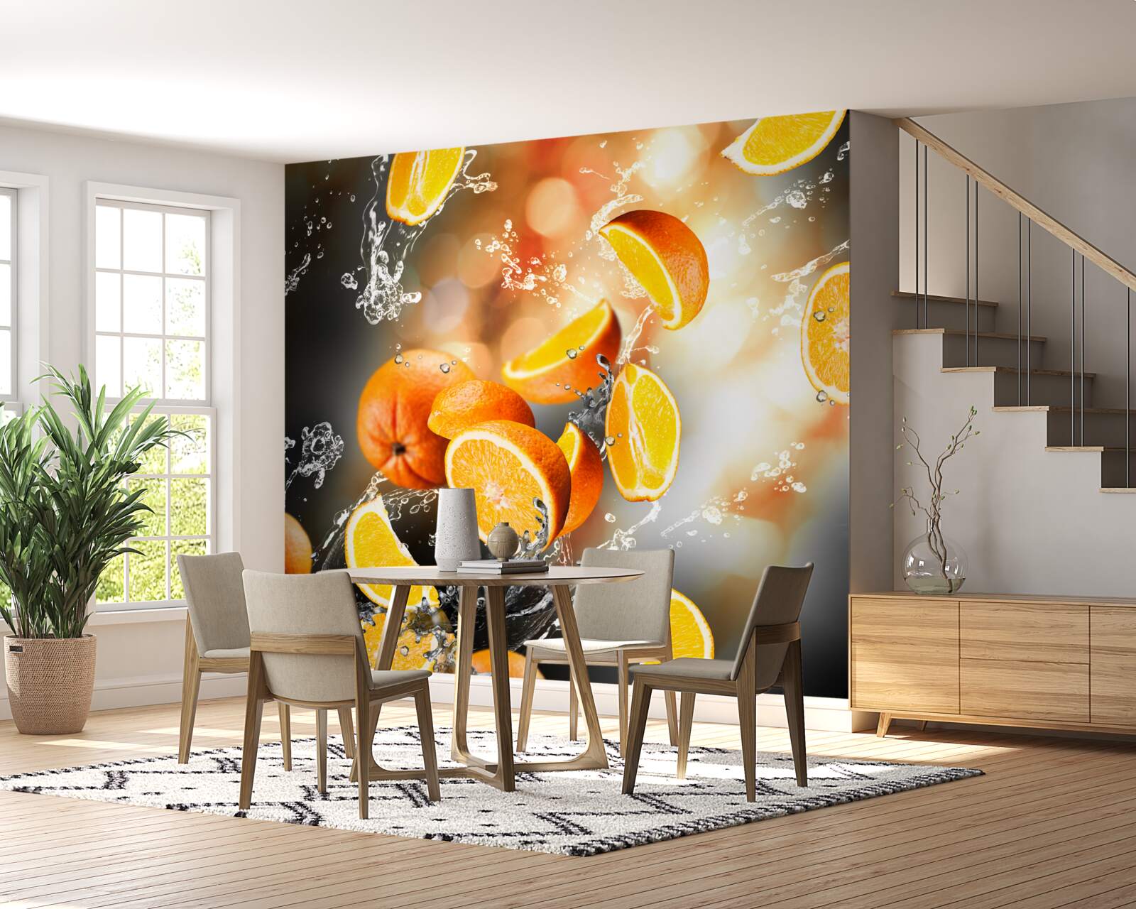 Fototapeta plátky pomaranča so šťavnatou dužinou