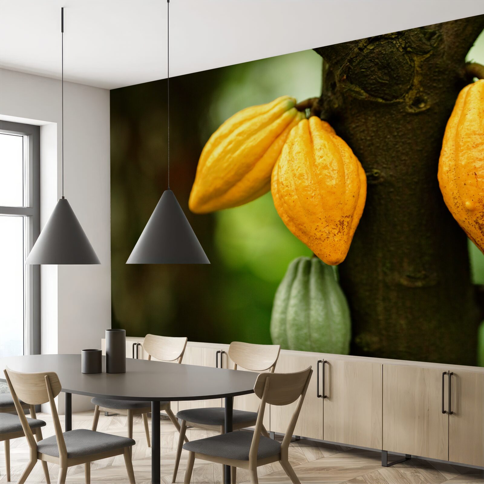 Fototapeta kávové zrná na rastline