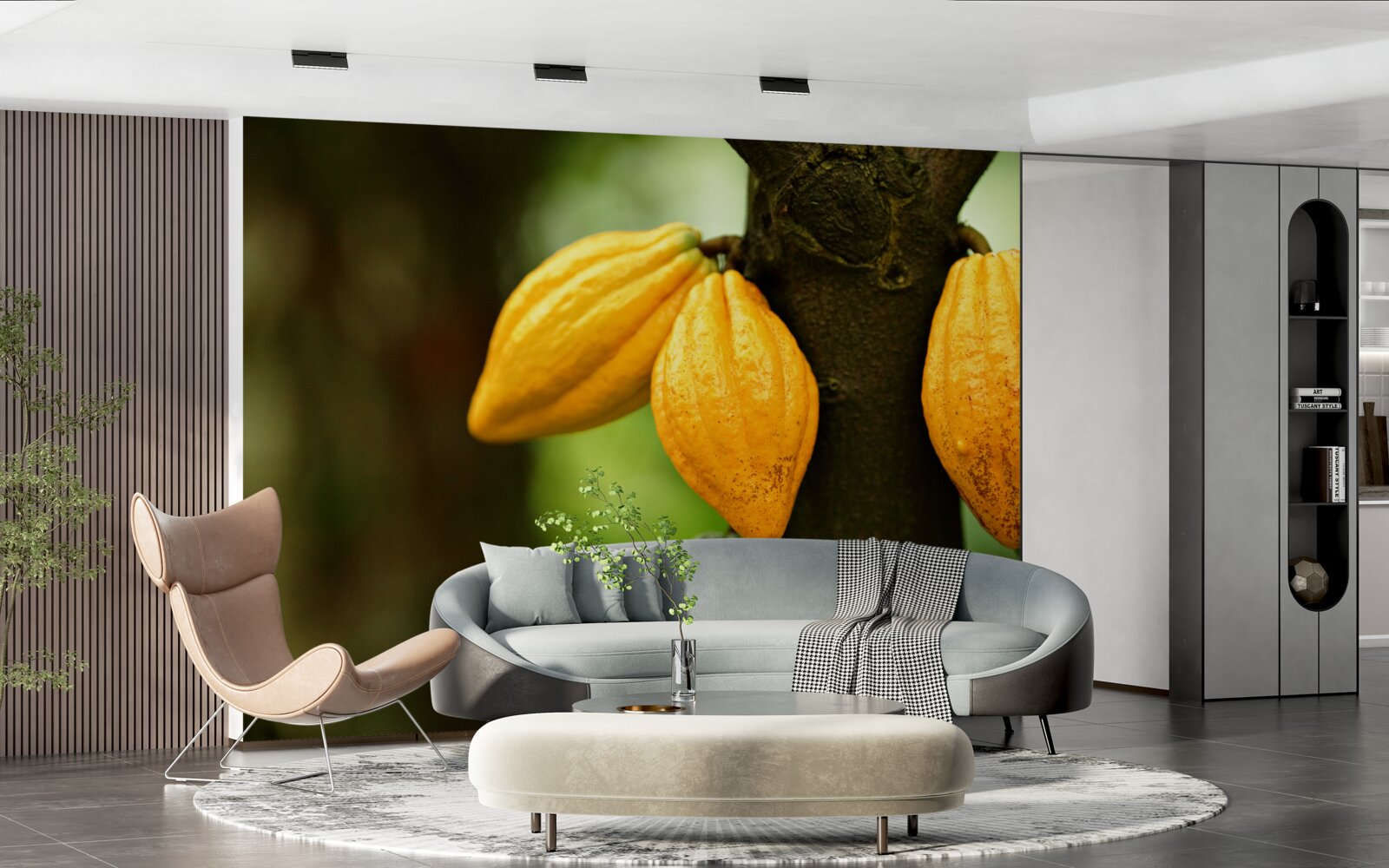 Fototapeta kávové zrná na rastline