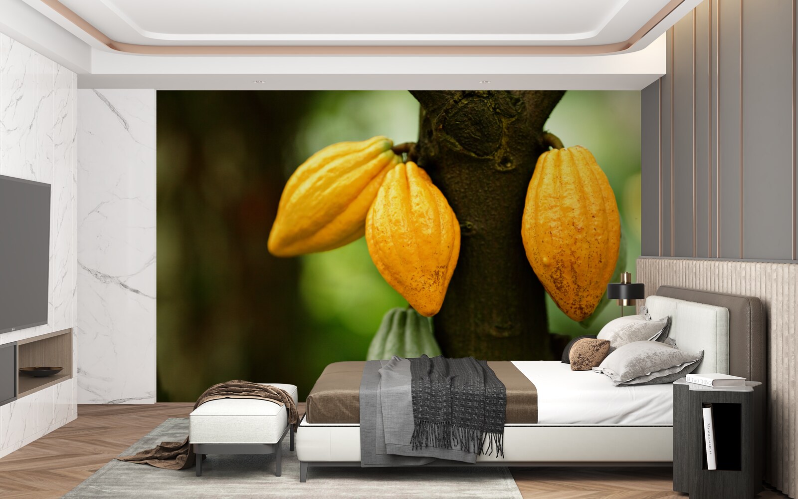 Fototapeta kávové zrná na rastline