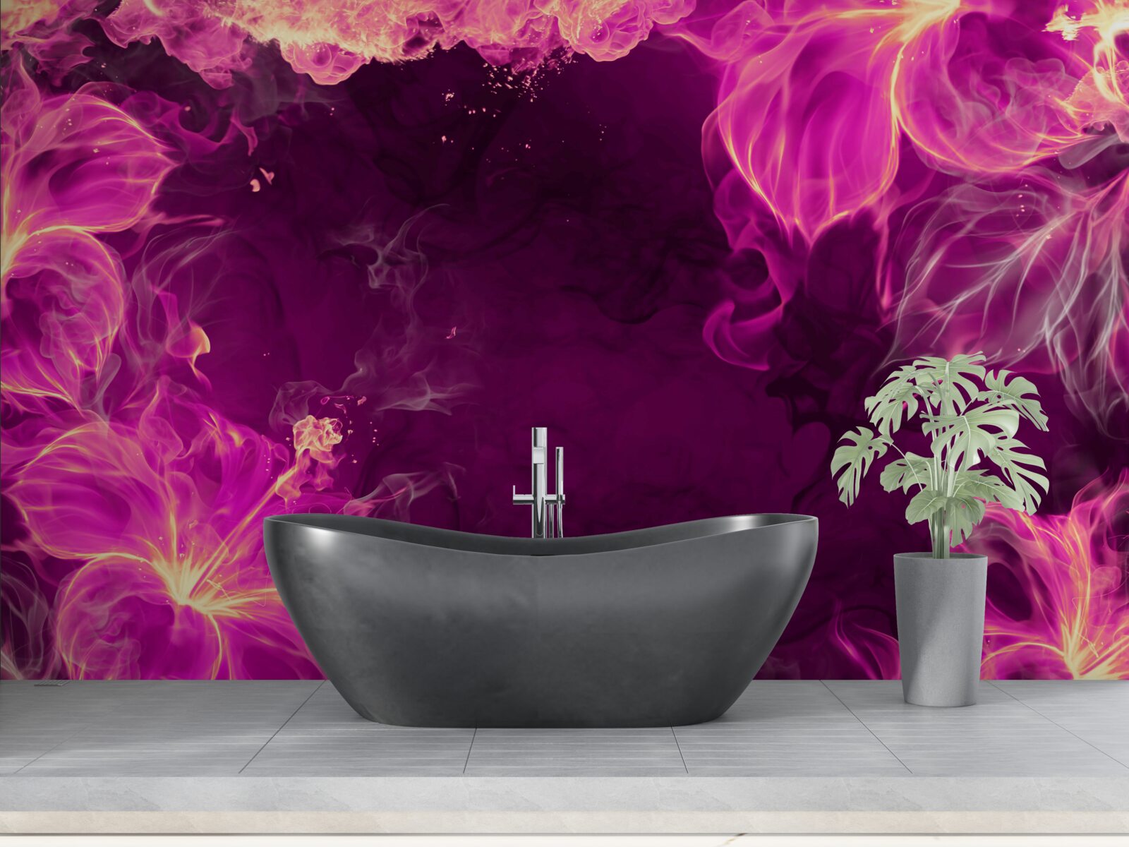 Fototapeta fialové puky kvetov v abstraktnej podobe