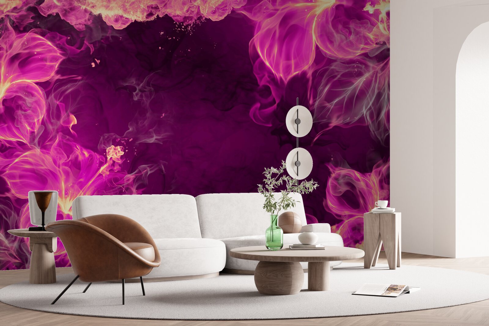 Fototapeta fialové puky kvetov v abstraktnej podobe