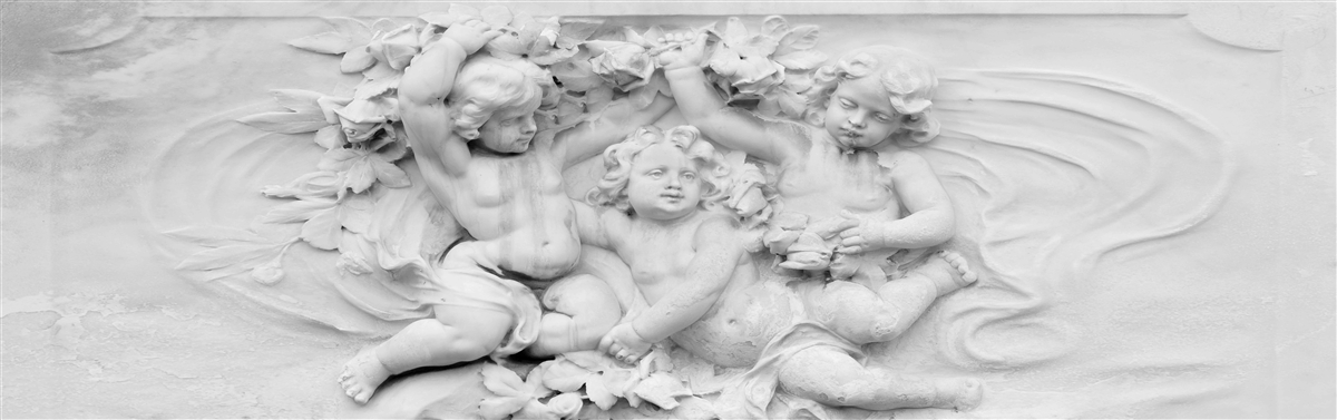 Fototapeta socha anjelských chlapcov