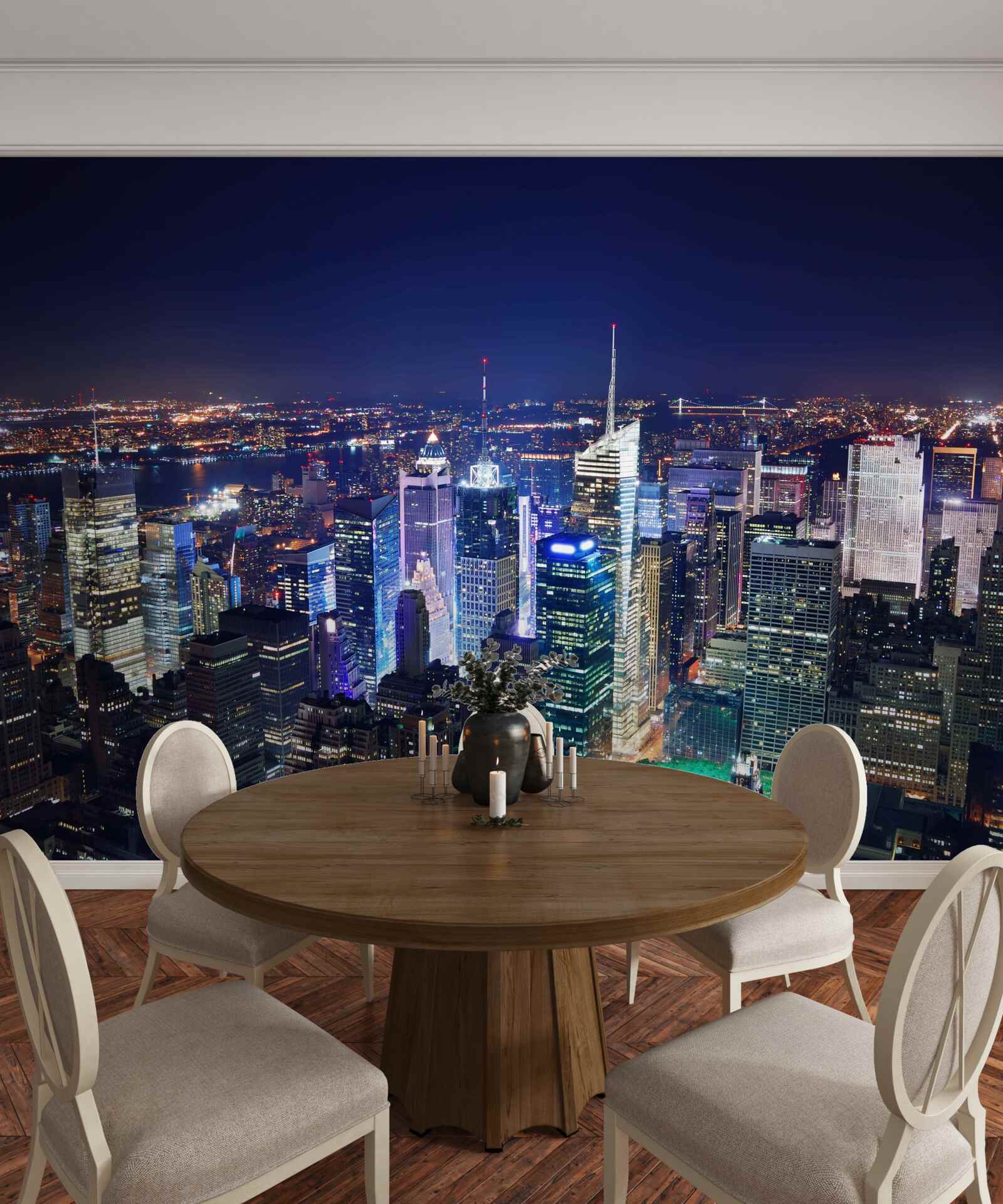 Fototapeta žiariace svetlá nočného mesta