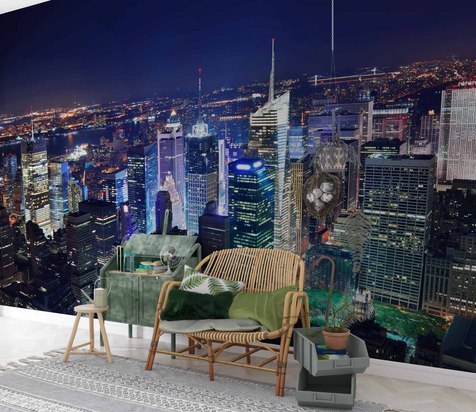 Fototapeta žiariace svetlá nočného mesta