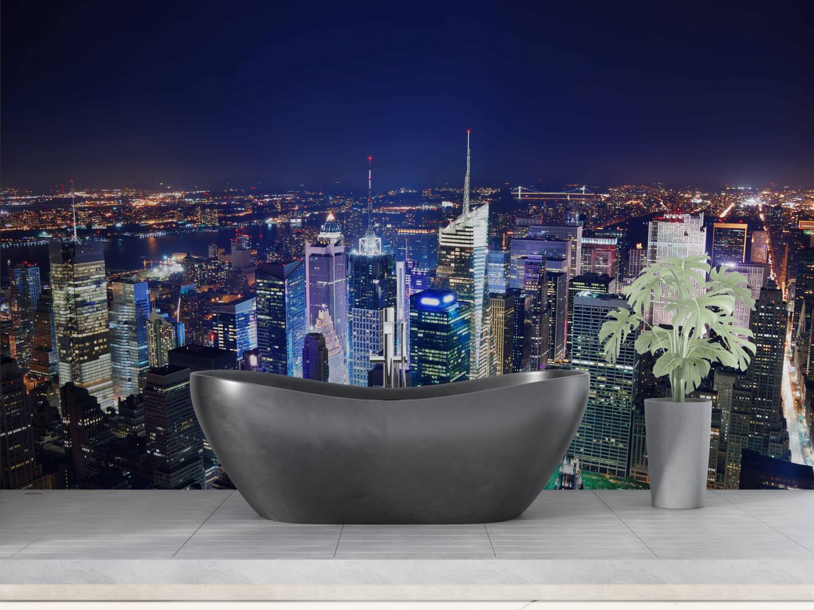 Fototapeta žiariace svetlá nočného mesta