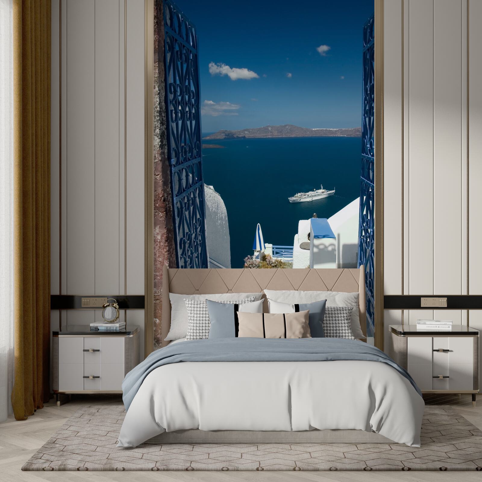 Fototapeta schody vedúce dolu na Cyprus