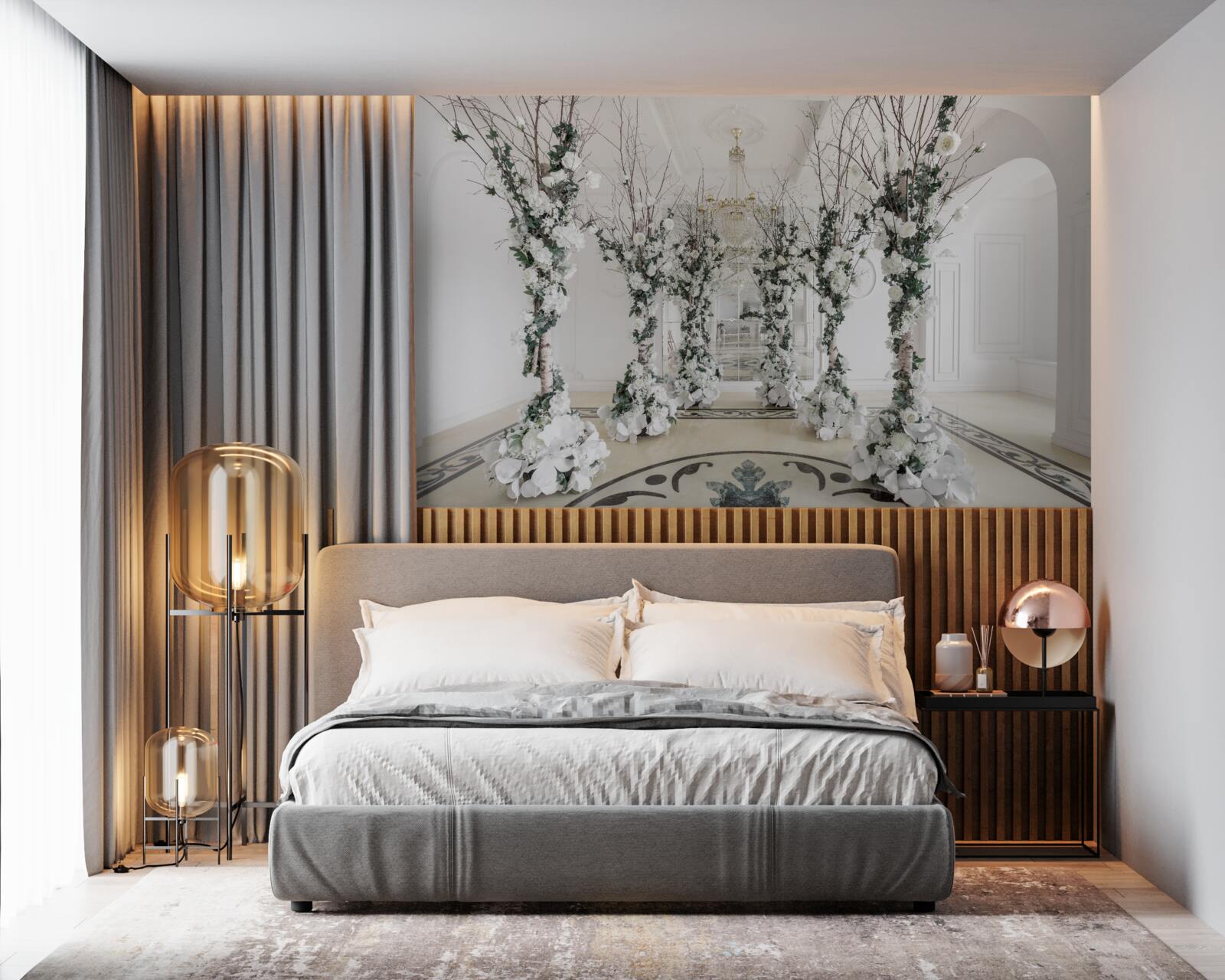 Fototapeta v mestách sú biele nohy