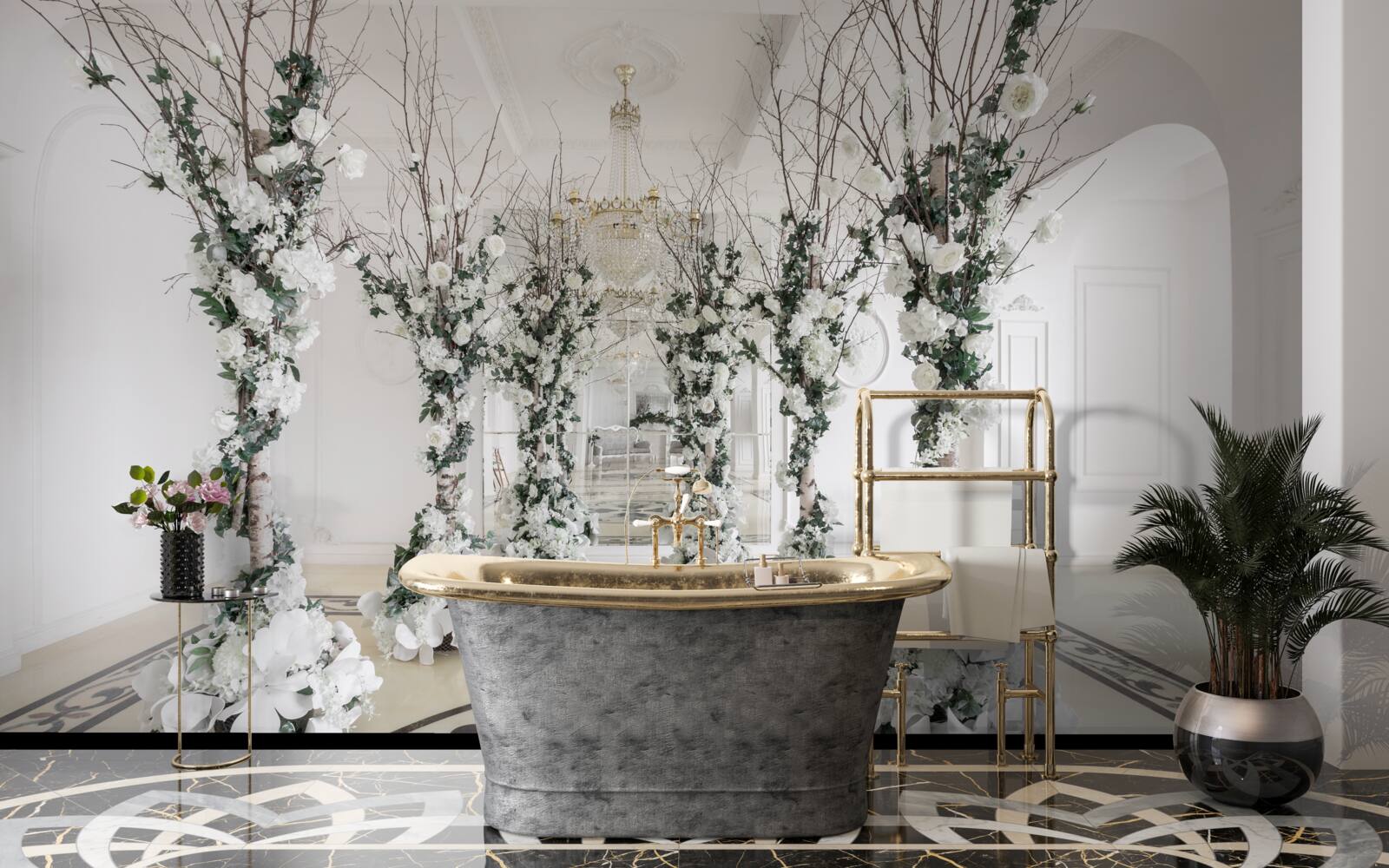 Fototapeta v mestách sú biele nohy