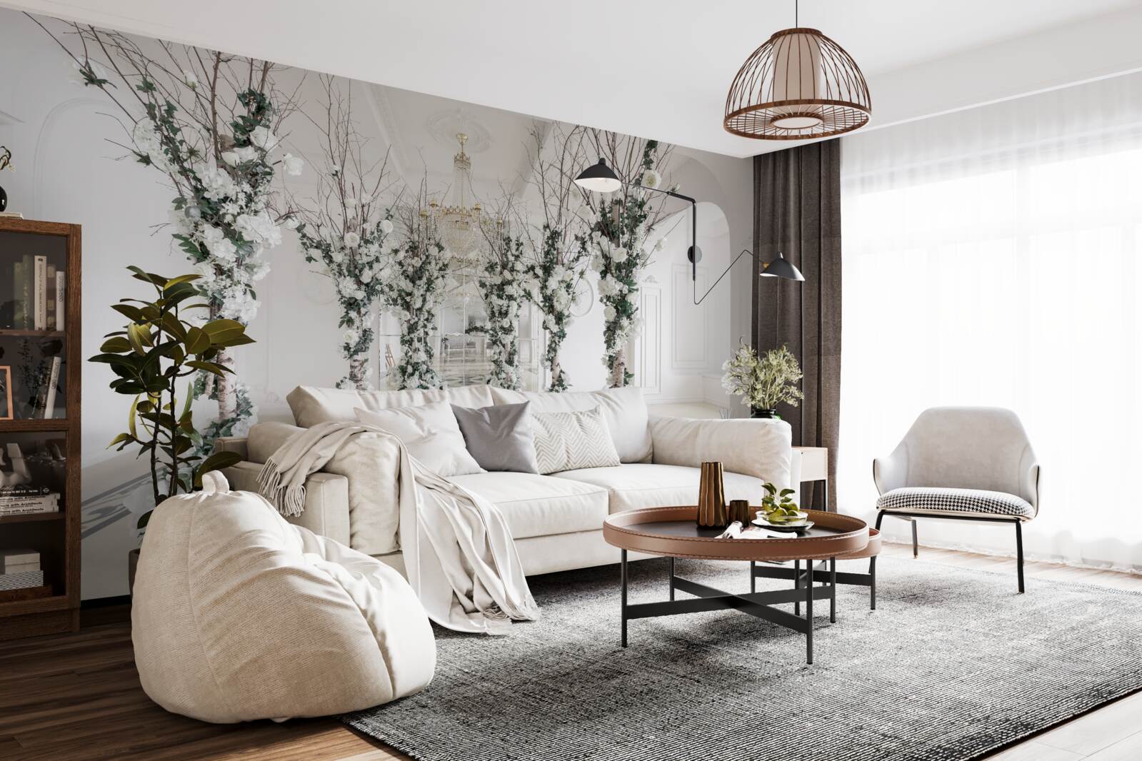 Fototapeta v mestách sú biele nohy