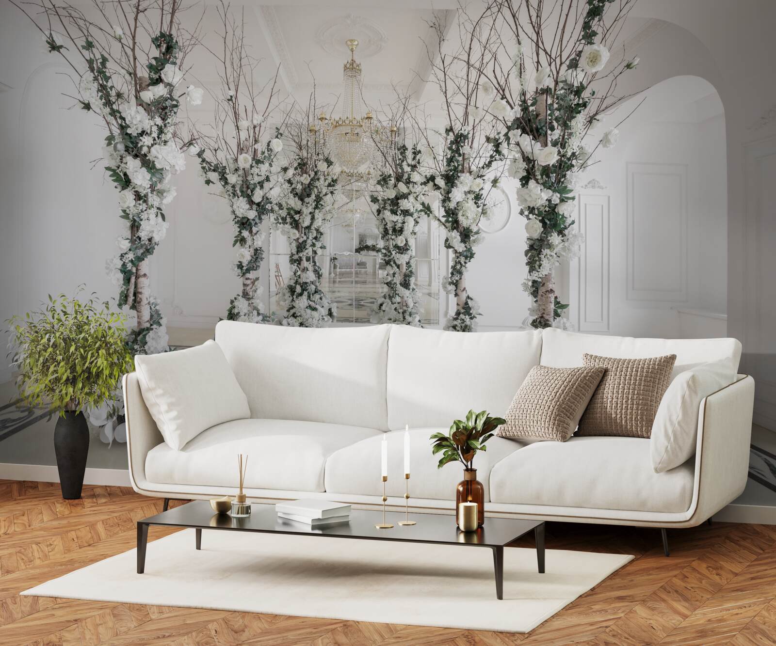 Fototapeta v mestách sú biele nohy