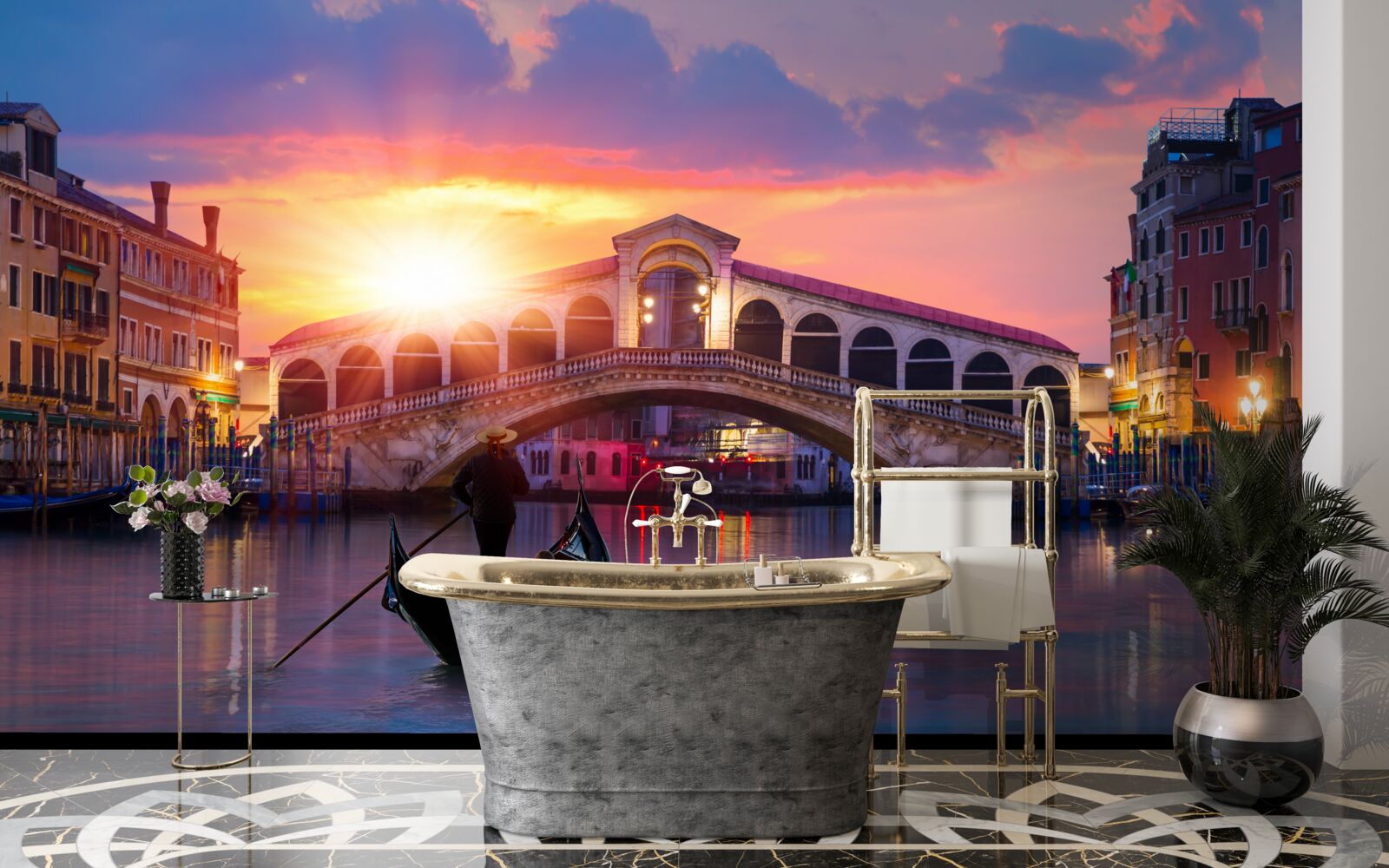 Fototapeta soľ je pod dozorom v Benátkách riedka