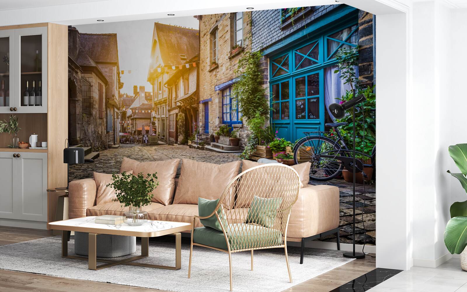 Fototapeta jasné ráno v starej osade