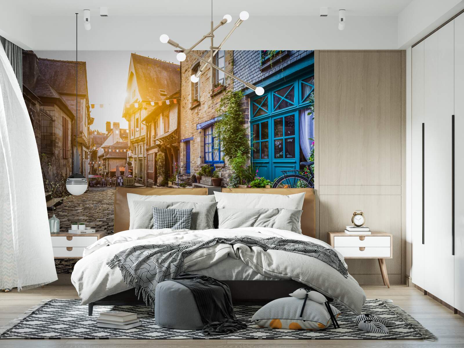 Fototapeta jasné ráno v starej osade