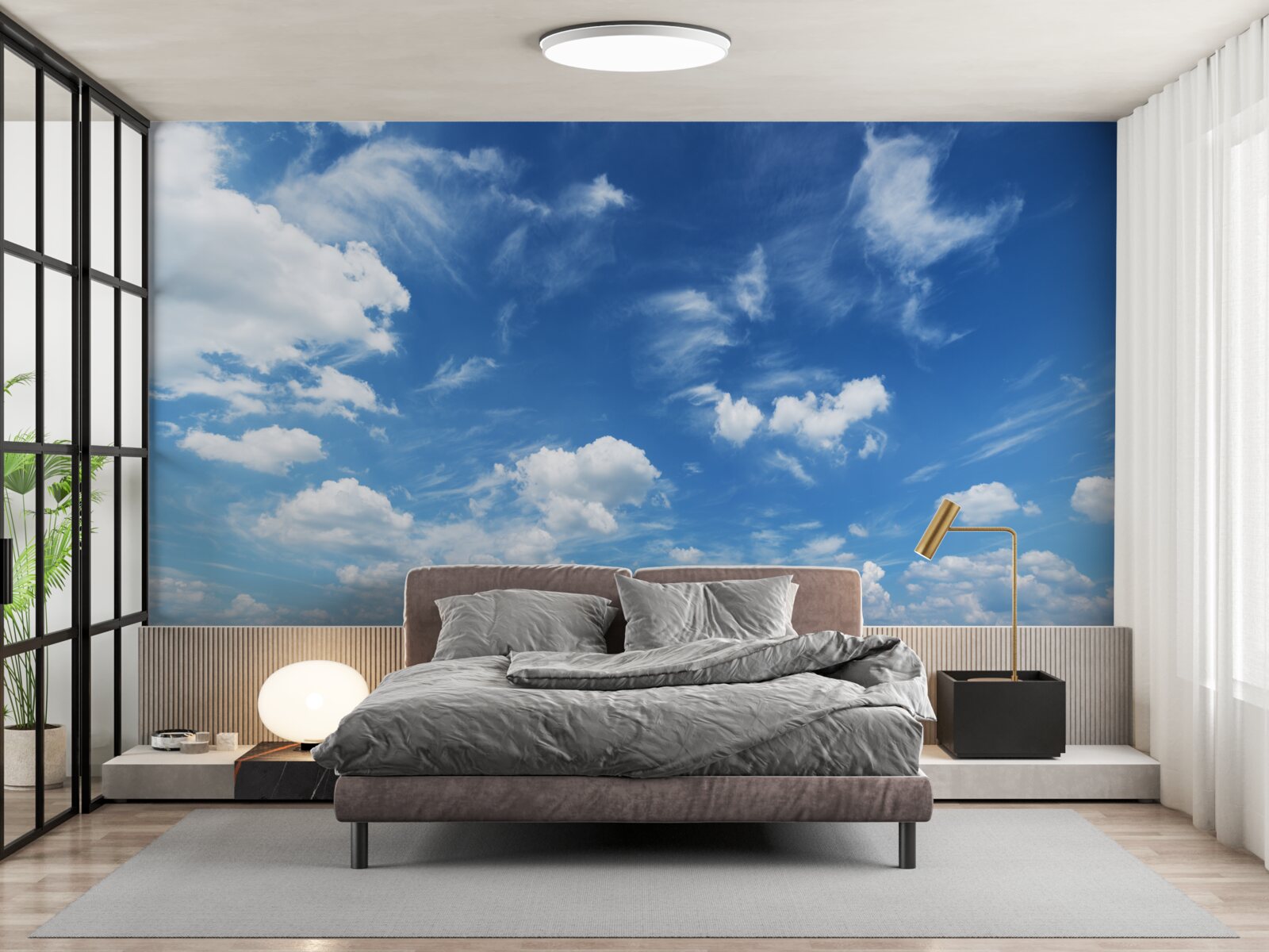 Fototapeta svetlomodré oblaky sú naplnené bielou tmou