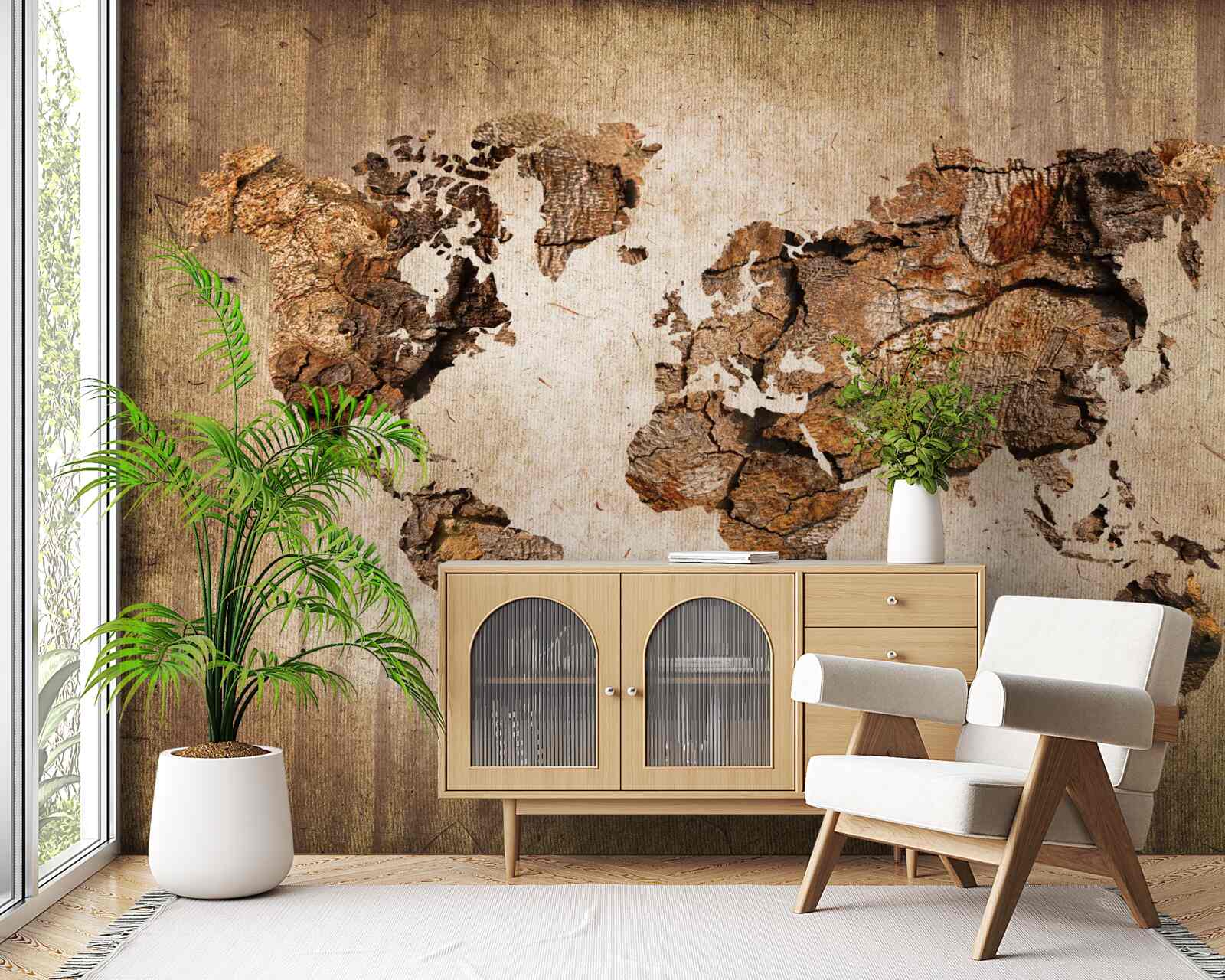 Fototapeta mapa Sveta znázorňujúca kopce