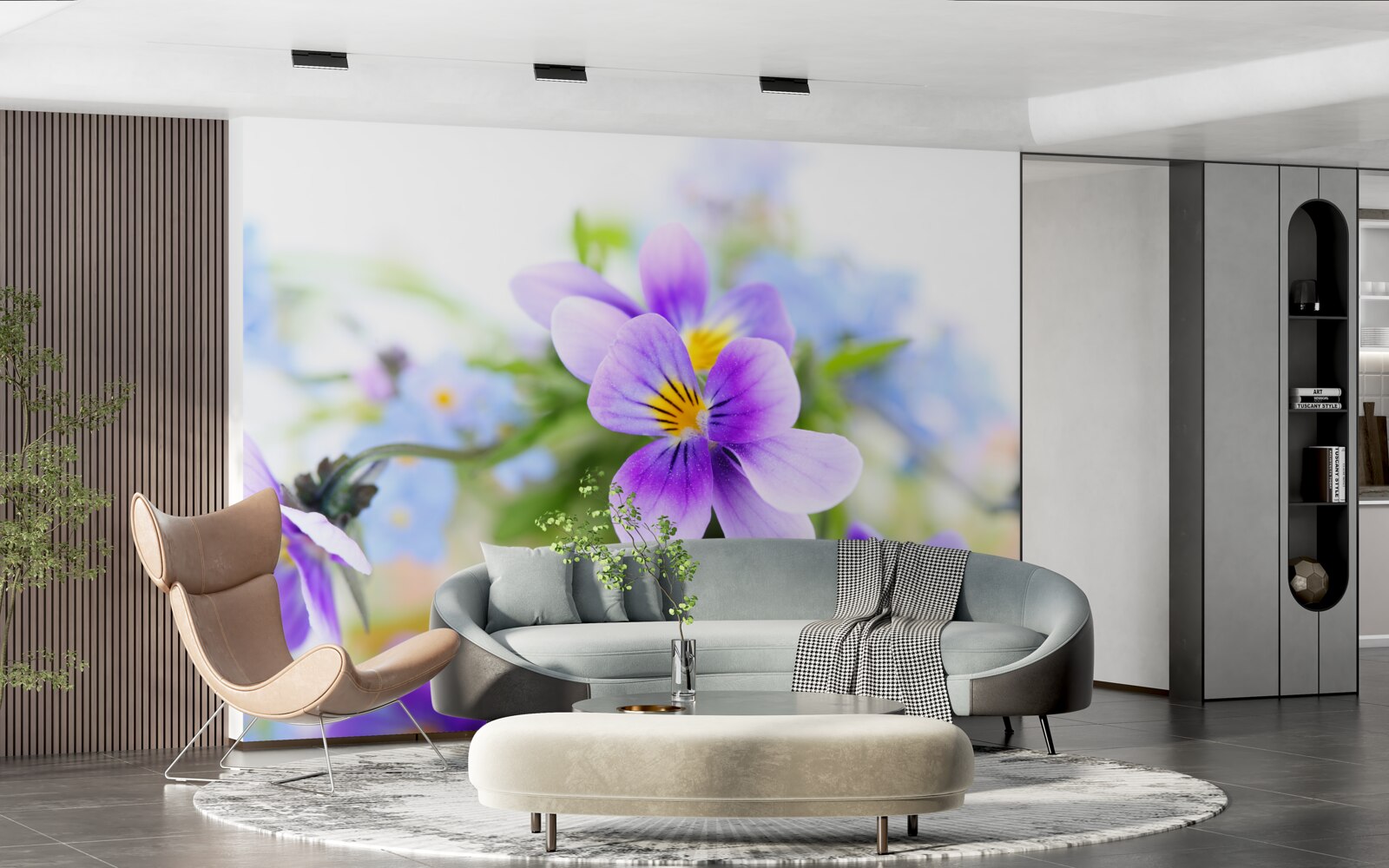 Fototapeta na spodok svetlej farby svetlomodré šaty