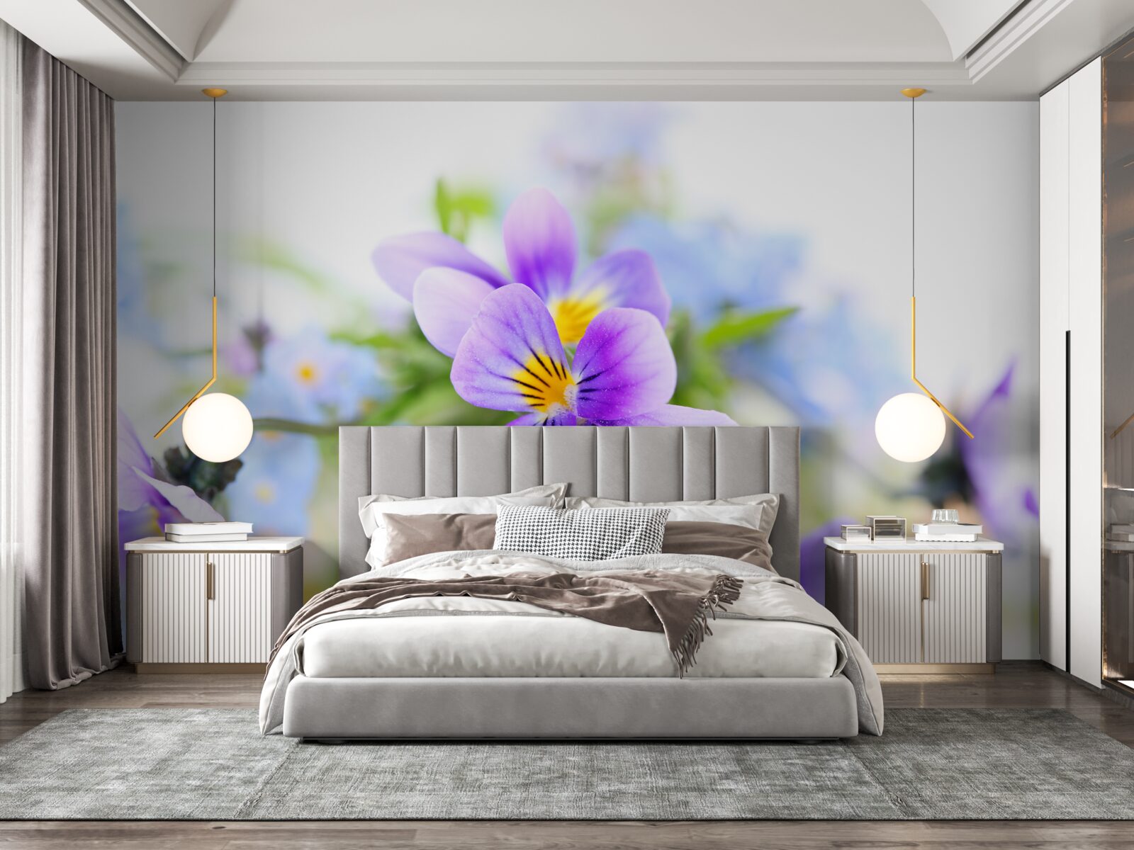 Fototapeta na spodok svetlej farby svetlomodré šaty