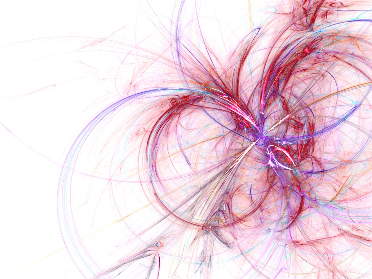 Fototapeta čiara červenej a modrej na bielom zadí, tenká a elegantná