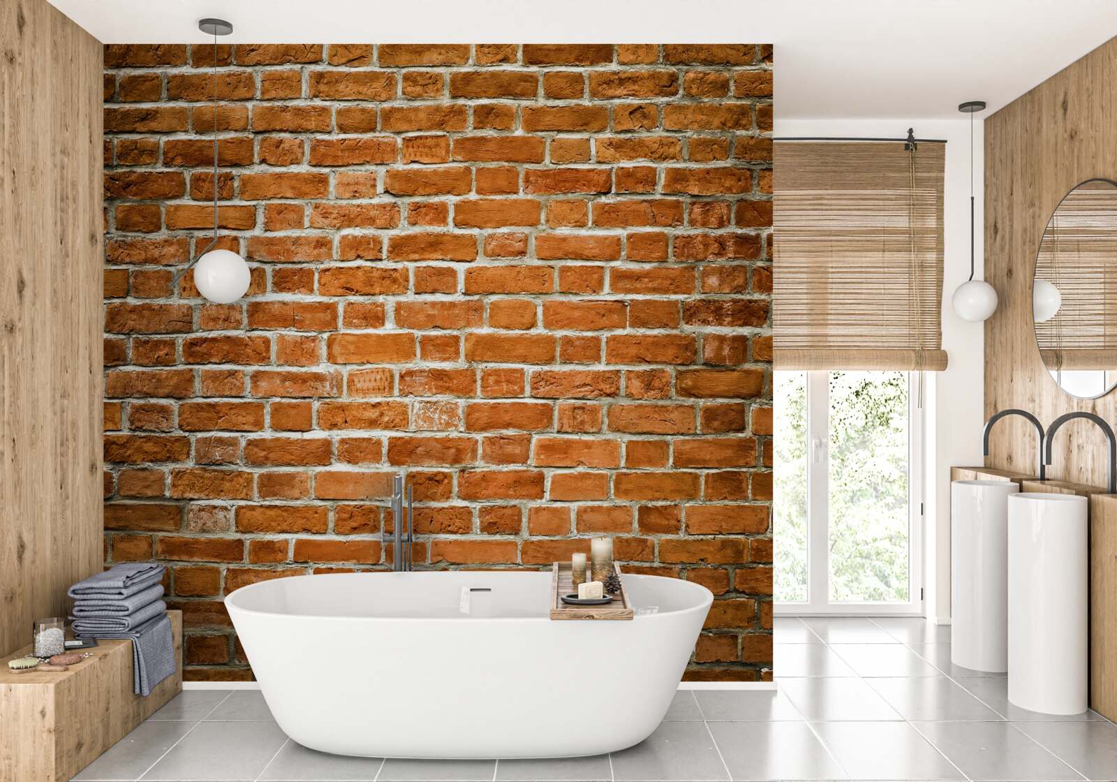 Fototapeta stará tehlová stena