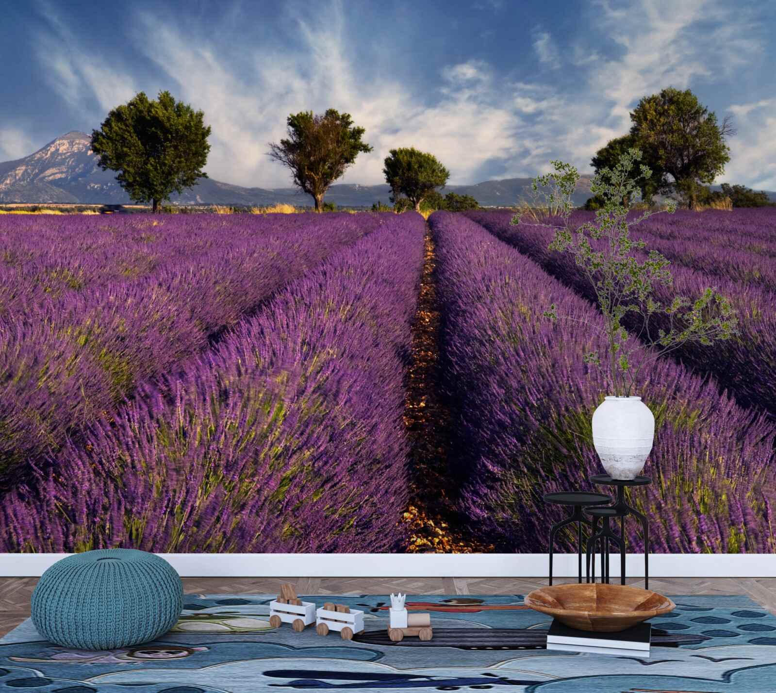 Fototapeta voňavé levanduľové polia