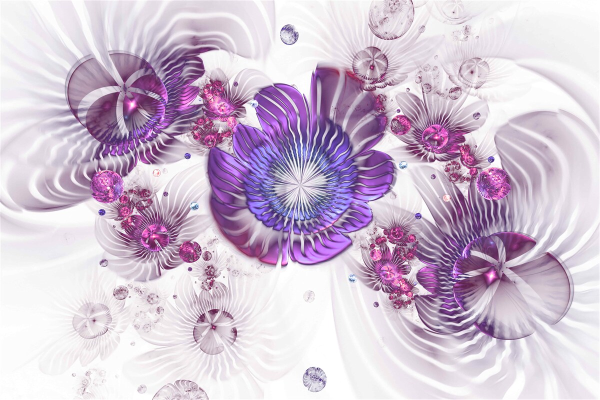 Fototapeta abstraktné kvetinové vzory