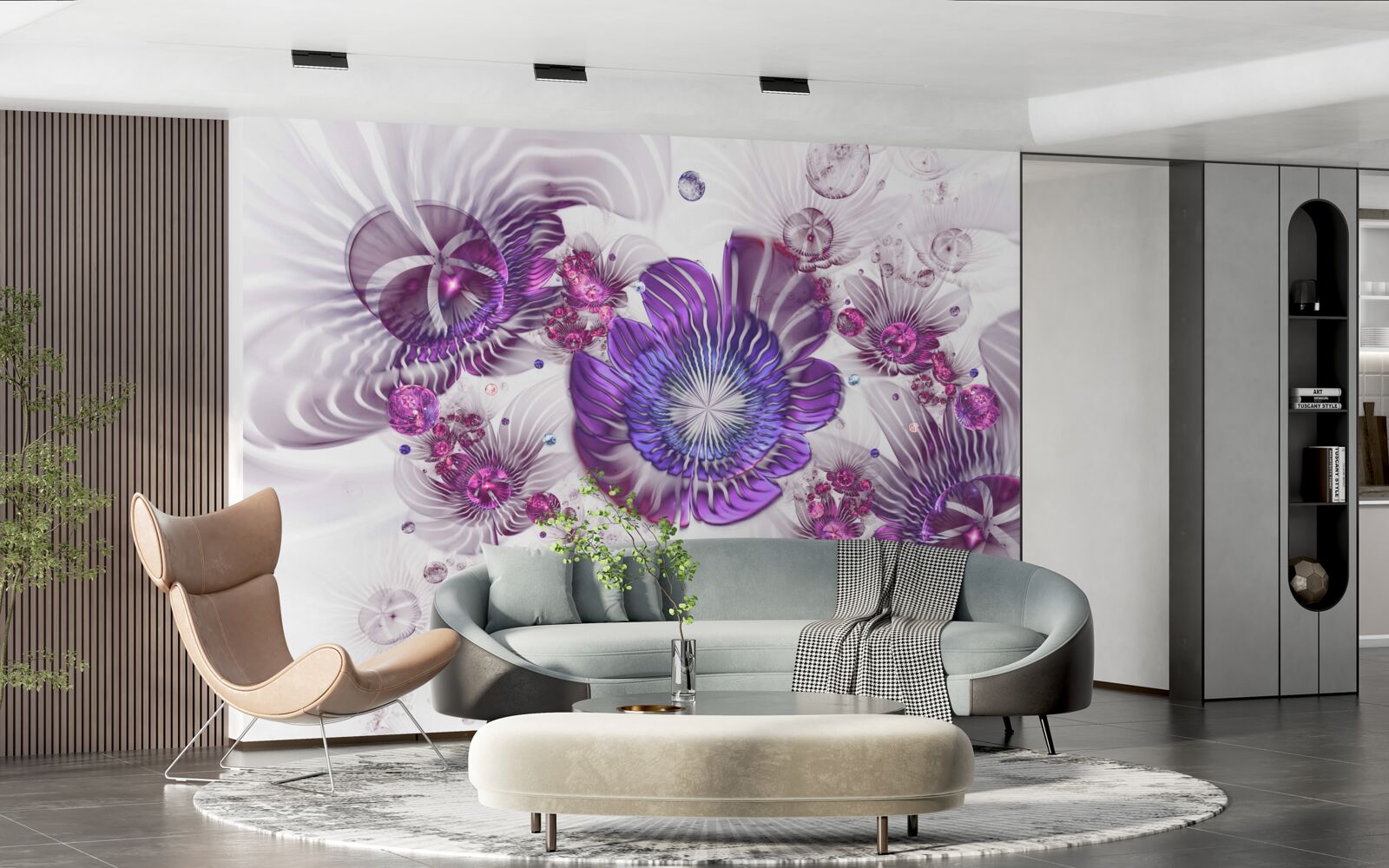 Fototapeta abstraktné kvetinové vzory