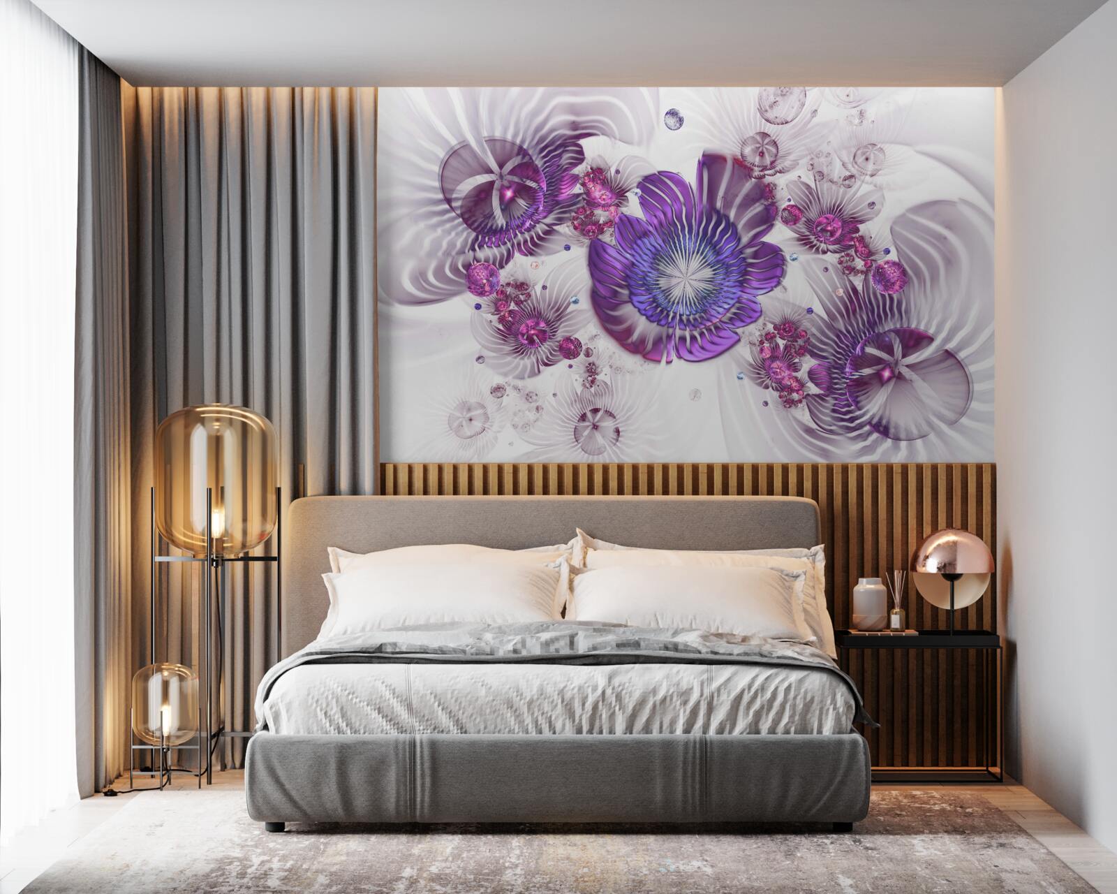 Fototapeta abstraktné kvetinové vzory