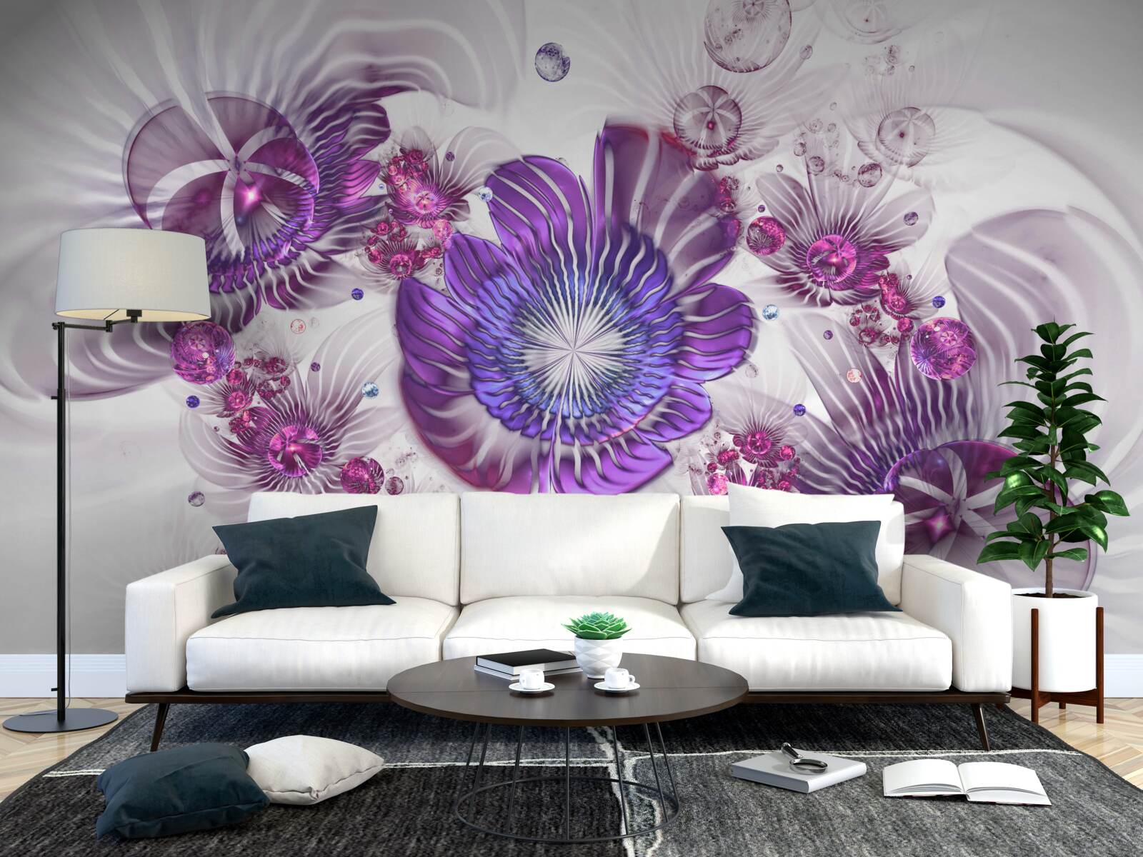 Fototapeta abstraktné kvetinové vzory