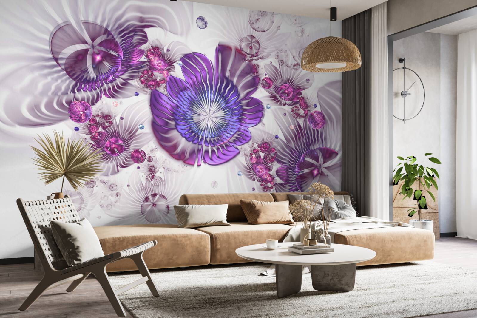 Fototapeta abstraktné kvetinové vzory