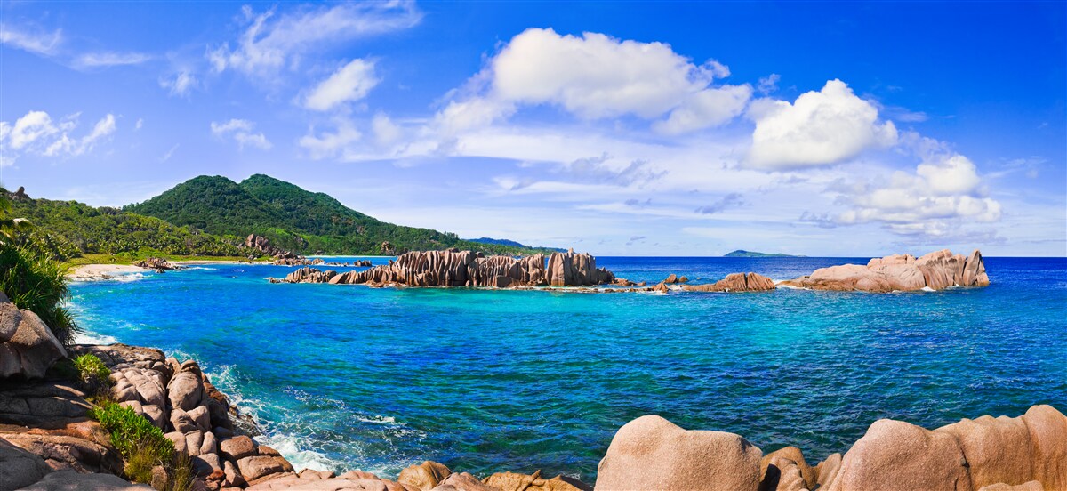 Fototapeta smaragdové strovy a modrý oceán