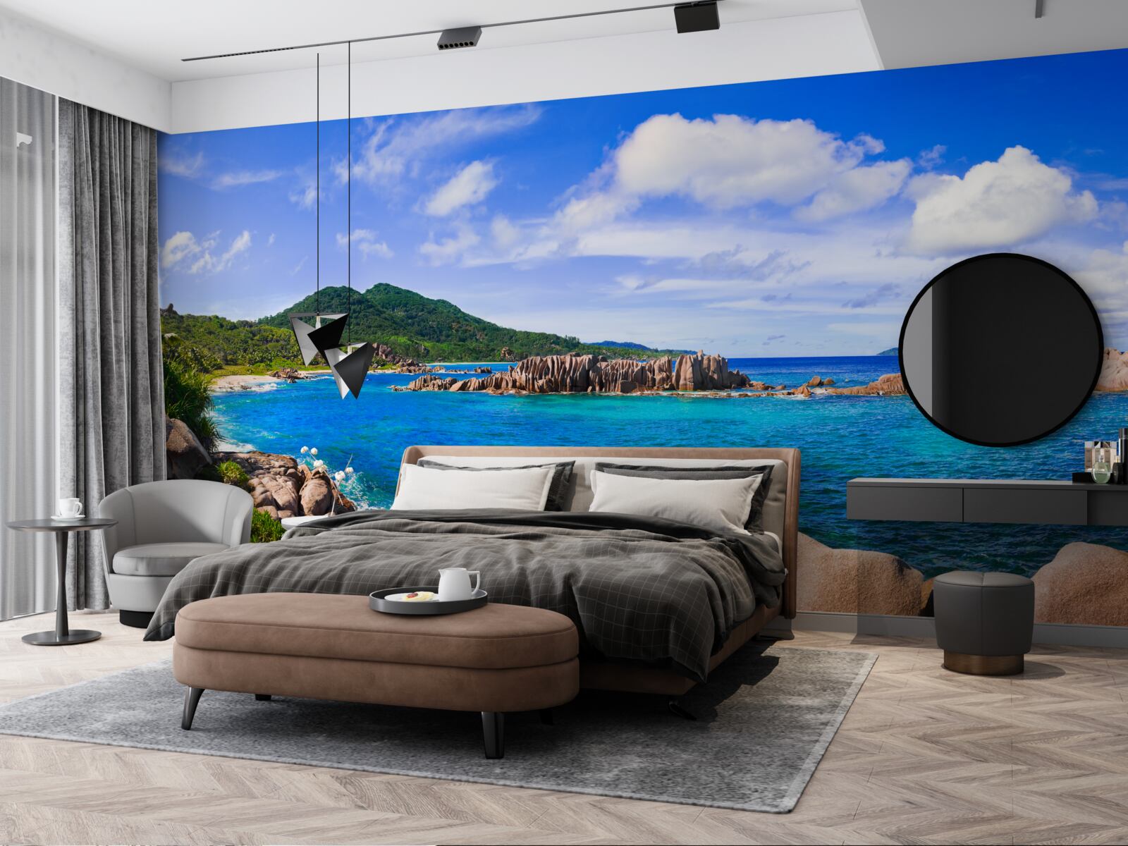 Fototapeta smaragdové strovy a modrý oceán