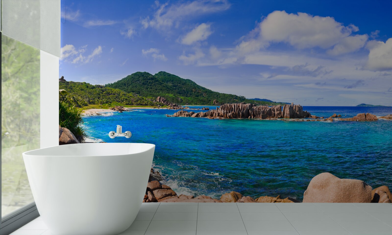 Fototapeta smaragdové strovy a modrý oceán