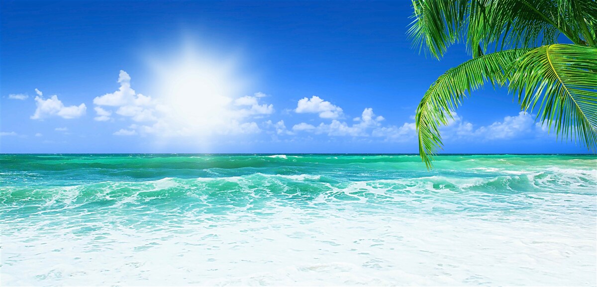 Fototapeta tropický príliv počas dňa