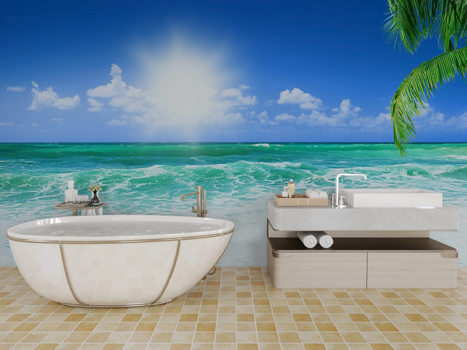 Fototapeta tropický príliv počas dňa