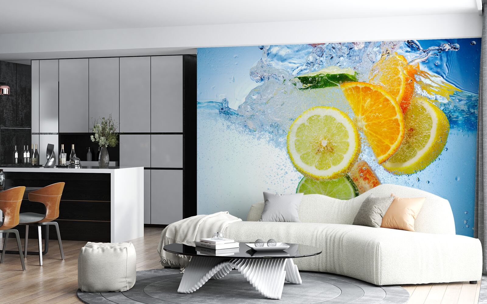 Fototapeta zrelé citrusové plody vode