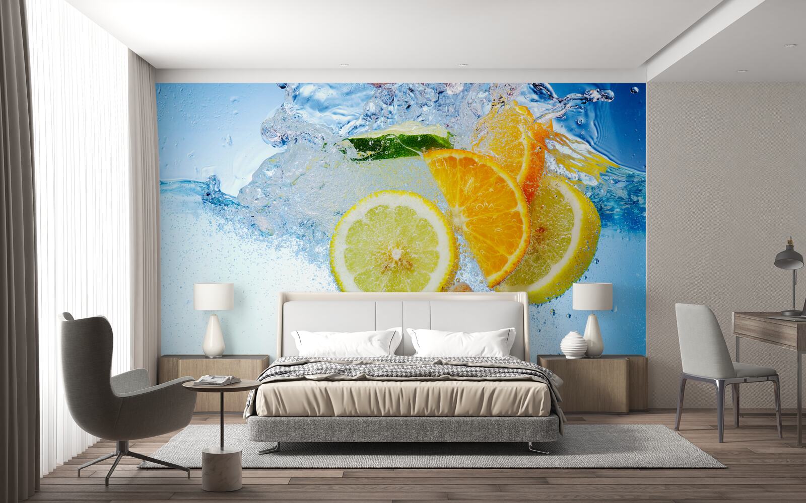 Fototapeta zrelé citrusové plody vode