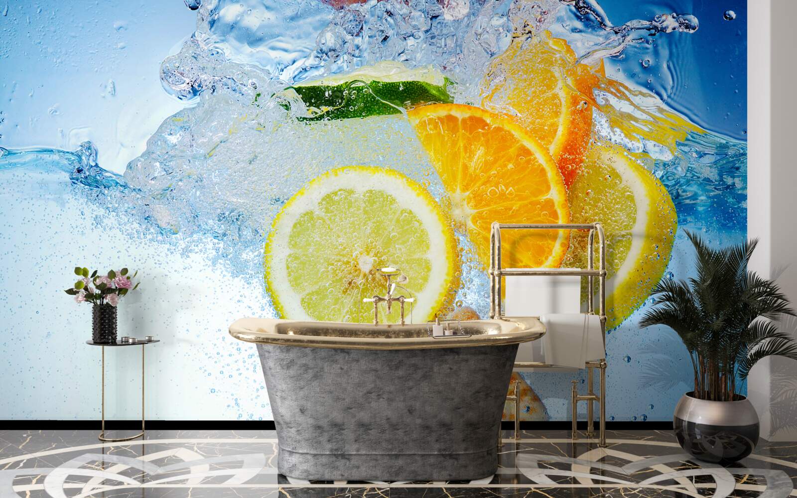 Fototapeta zrelé citrusové plody vode