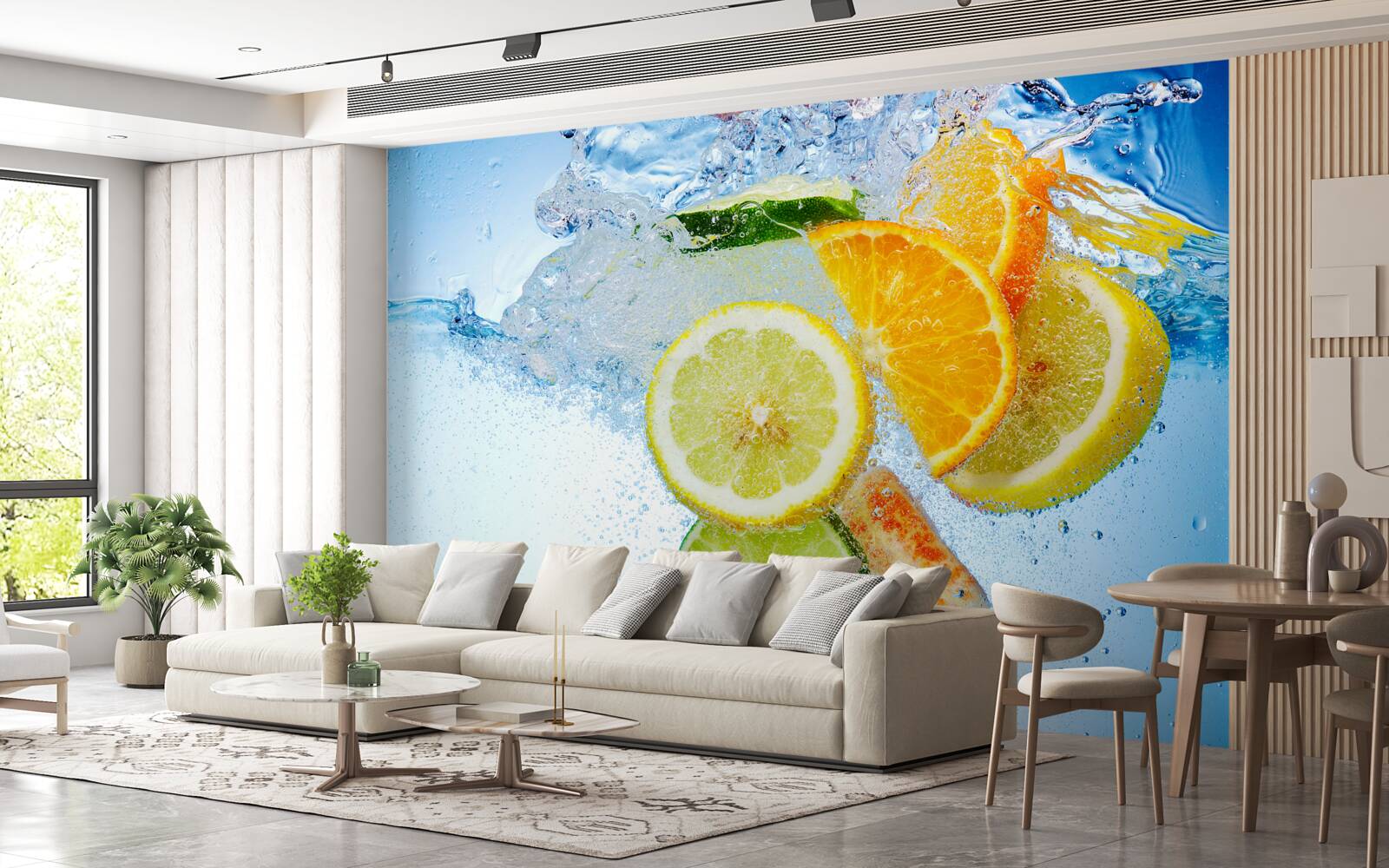 Fototapeta zrelé citrusové plody vode