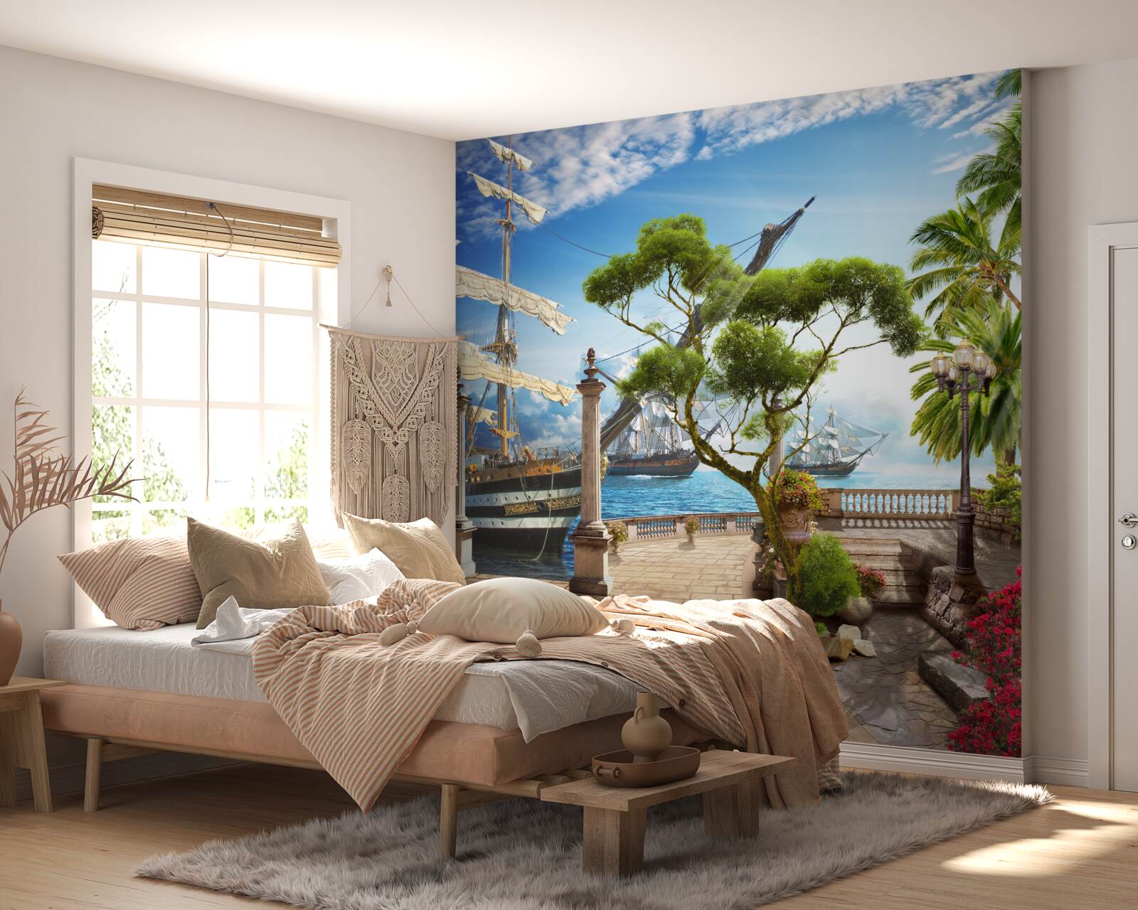 Fototapeta cesta k rieke a promenáda