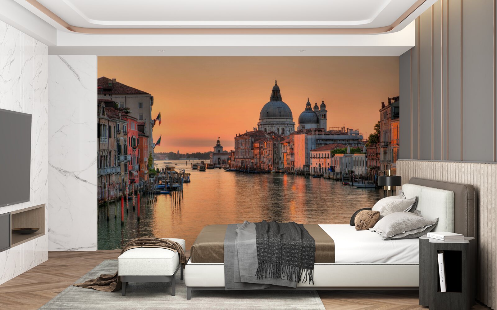 Fototapeta Benátky pri západe slnka