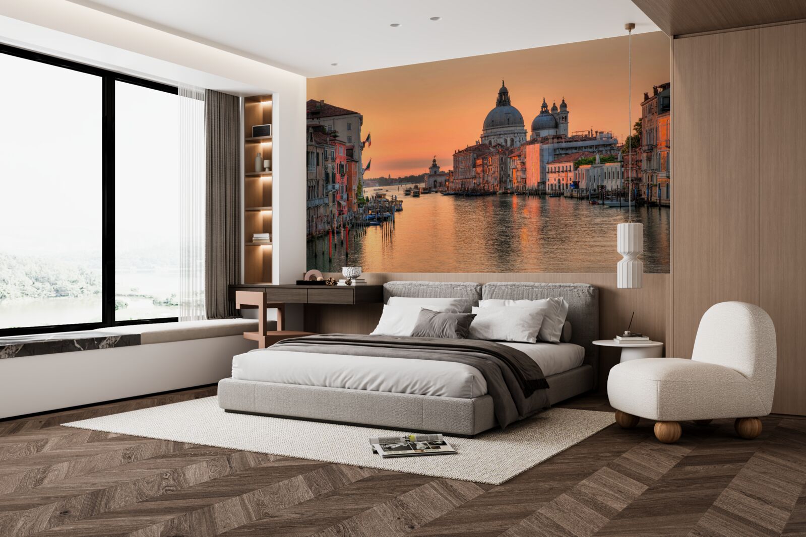 Fototapeta Benátky pri západe slnka