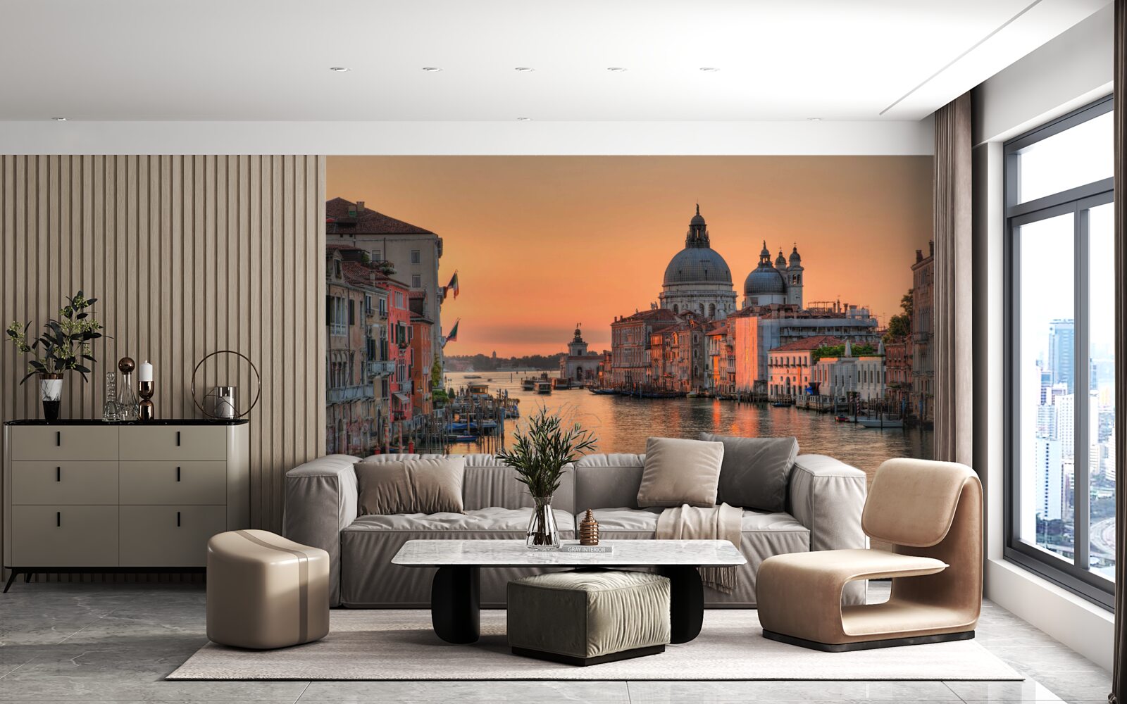 Fototapeta Benátky pri západe slnka