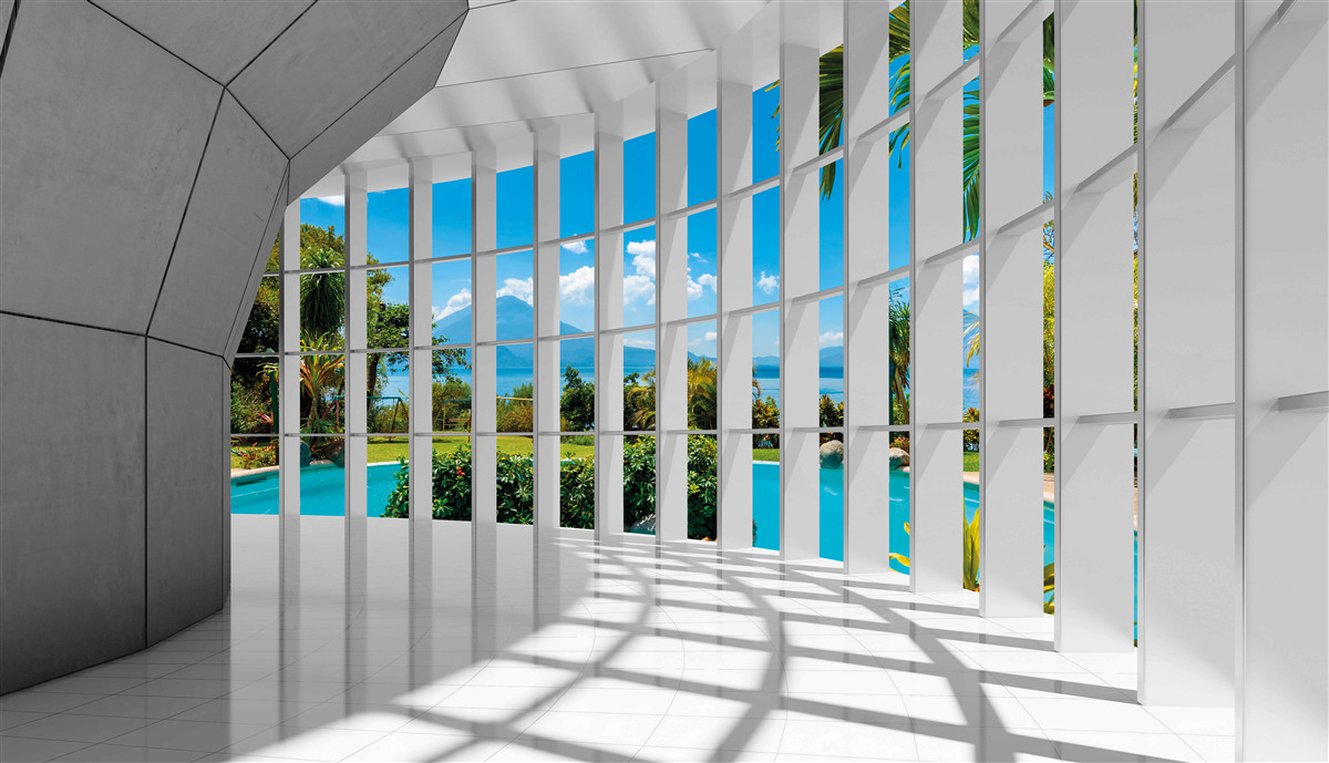 Fototapeta moderný štýl v hale, vytvárajúci pocit perspektívy