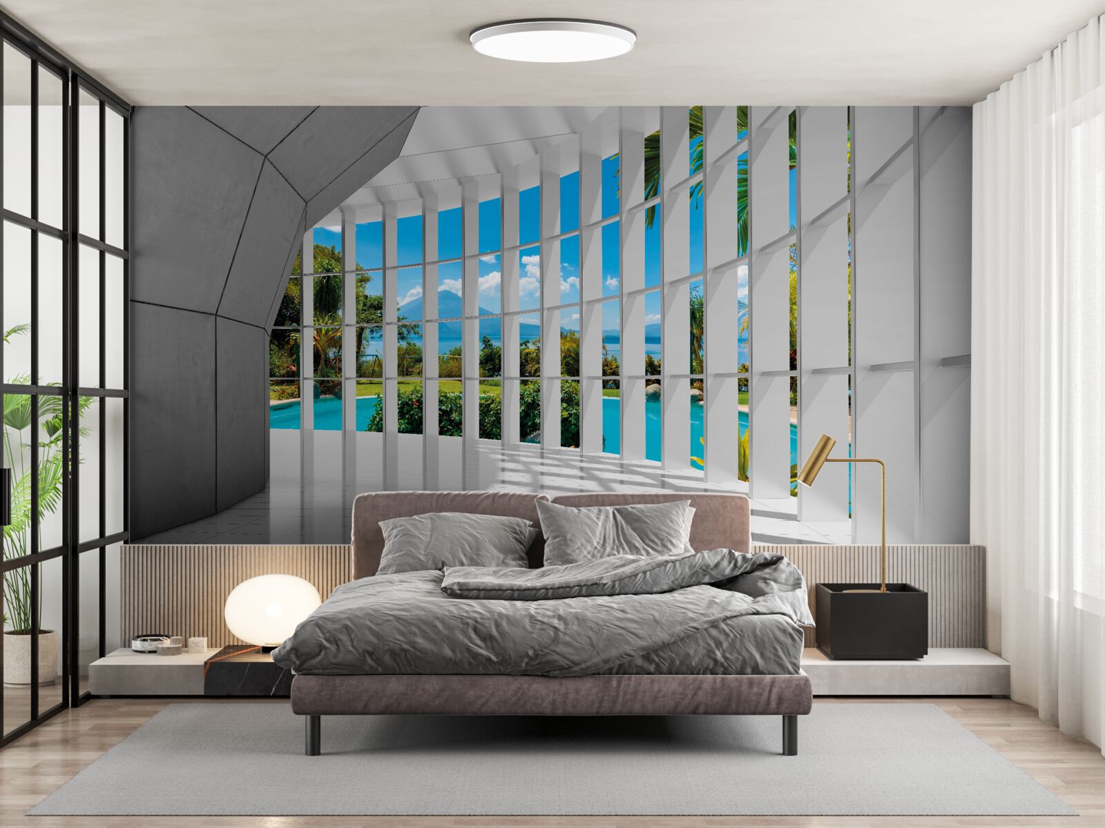 Fototapeta moderný štýl v hale, vytvárajúci pocit perspektívy