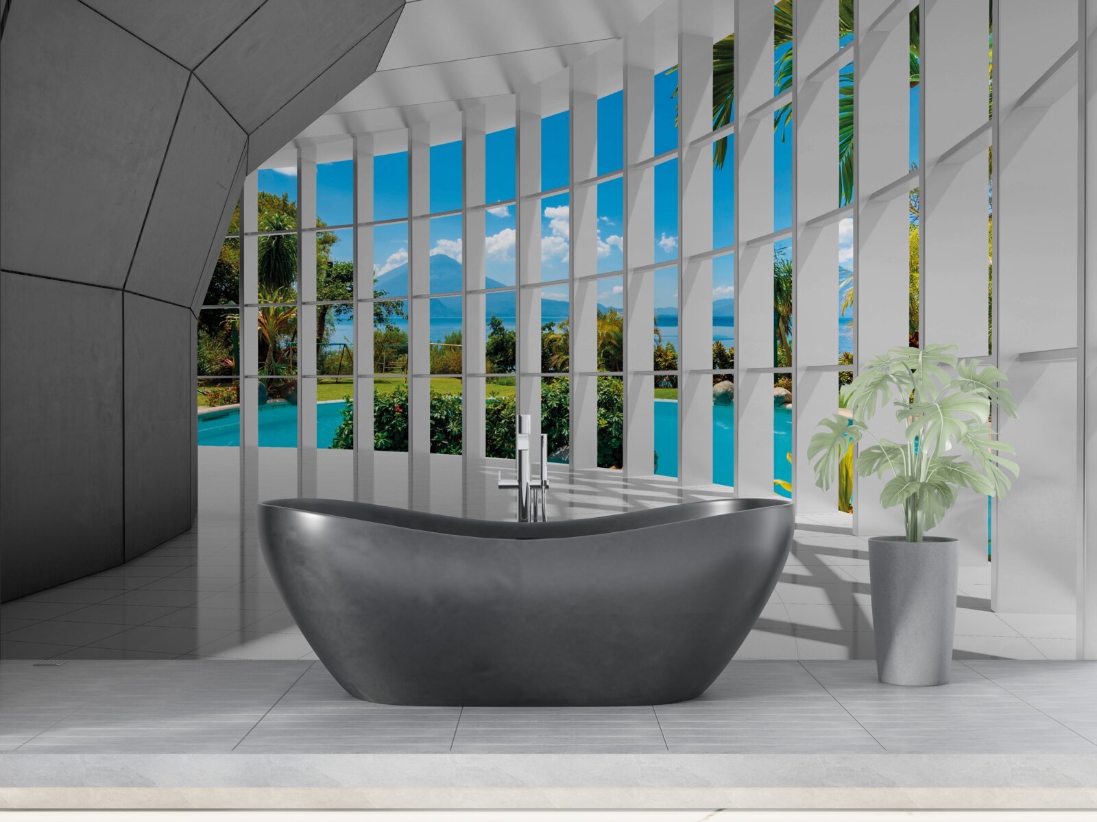 Fototapeta moderný štýl v hale, vytvárajúci pocit perspektívy