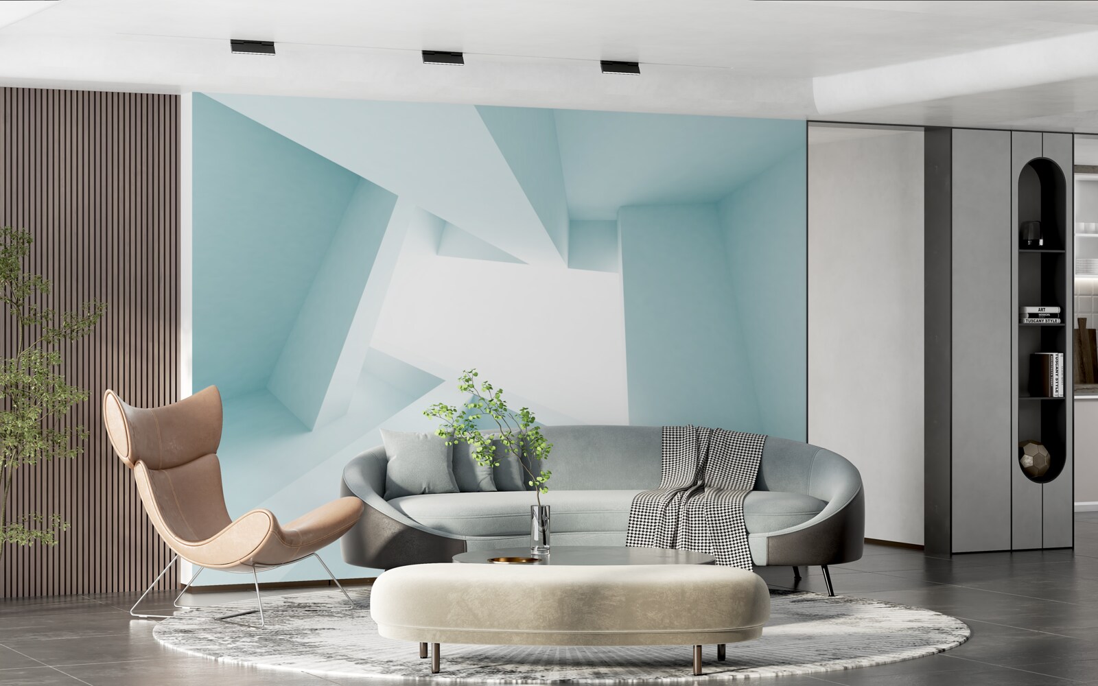 Fototapeta geometrické tvary v abstrakcii na diaľku