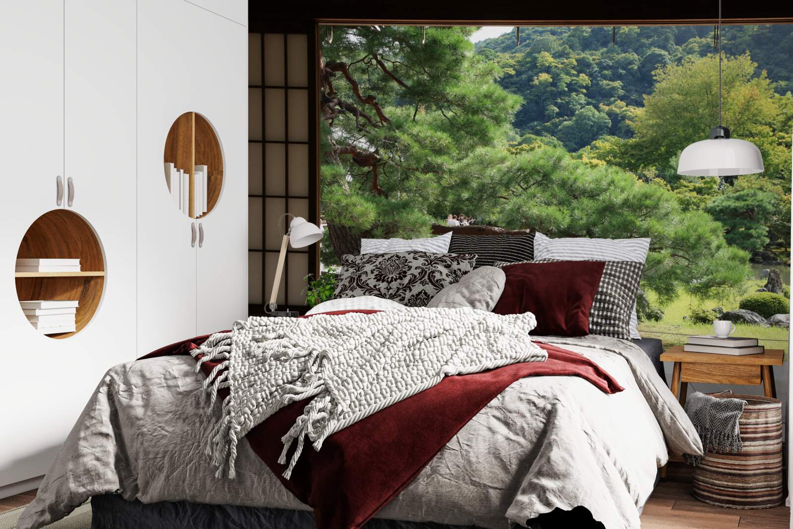 Fototapeta Záhrada v japonskom štýle s vlastnou terasou