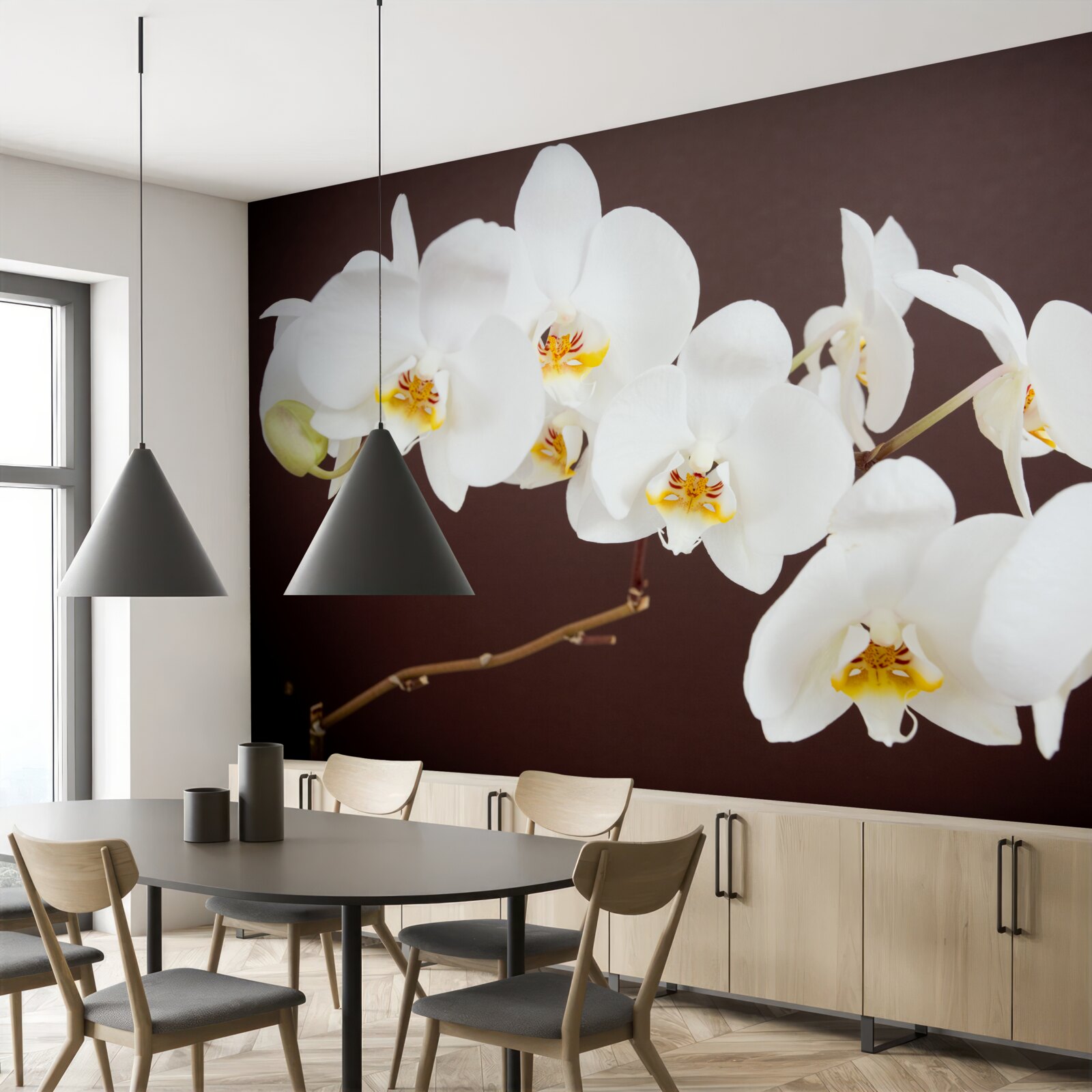 Fototapeta biele kvety mladých stromov